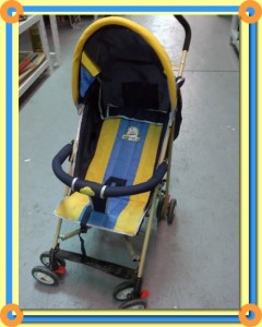 Baby Stroller Yellow and Blue