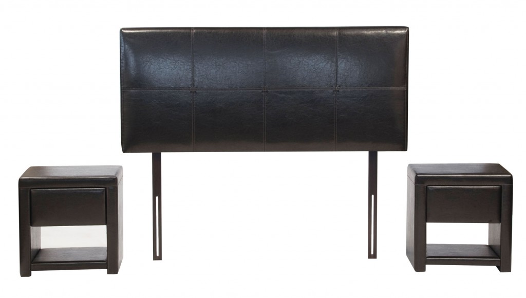 Checker Headboard & Checker Pedestals
